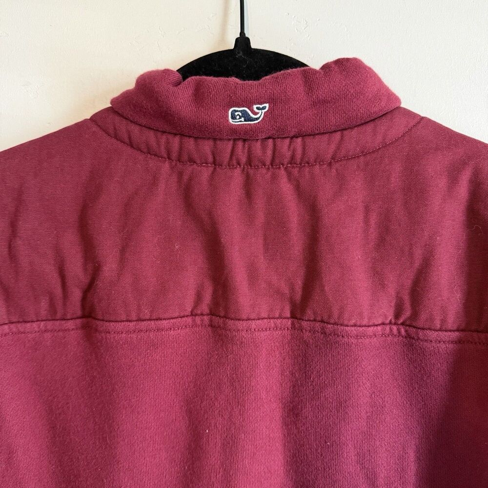 Vineyard Vines Men's Shep Shirt 1/4 Quarter Zip Pullover Maroon Size XS - Picture 4 of 9